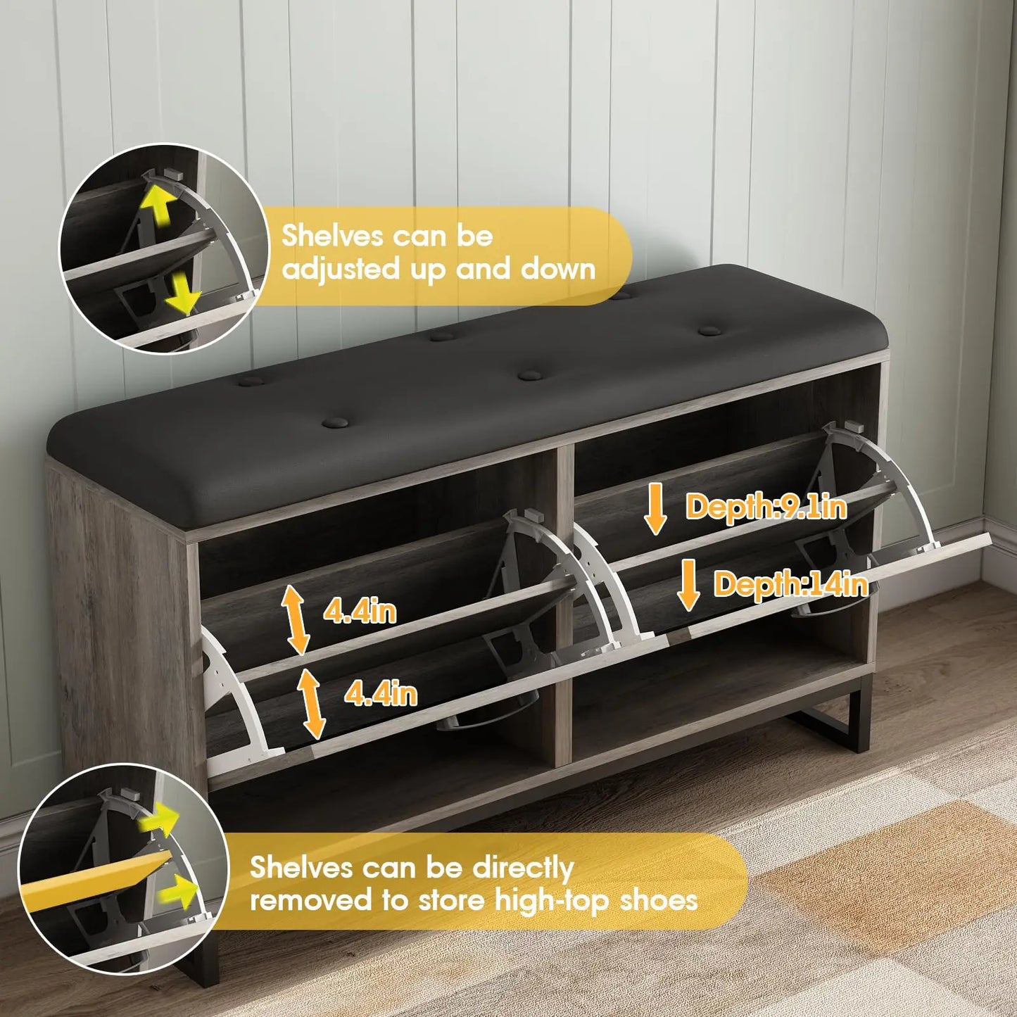 Shoe Storage Bench