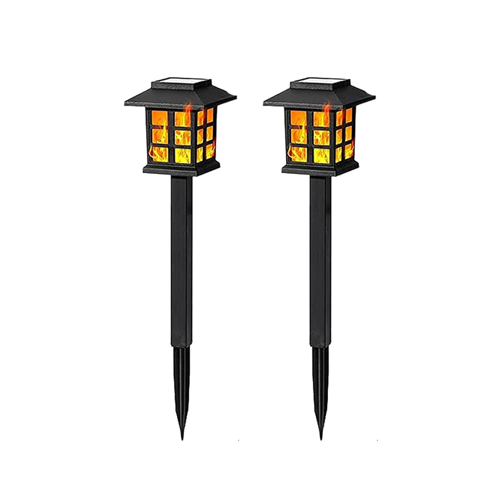 2/4 pcs 10LEDS Solar Flame Torch Light Flickering