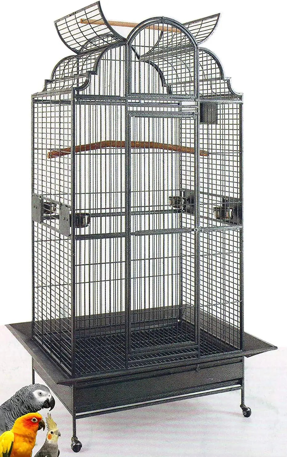 Large Stylish Play Dome Top bird Cage Including Stand