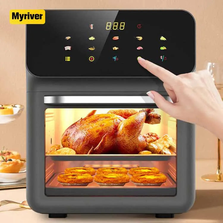 Kitchen appliance new 15L smart air fryer oven large capacity air frier digital control visual air fryer without oil