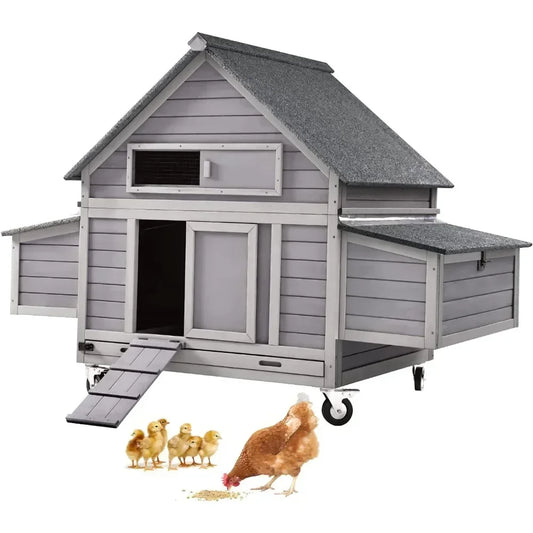 Chicken Coop Poultry Cage on Wheels