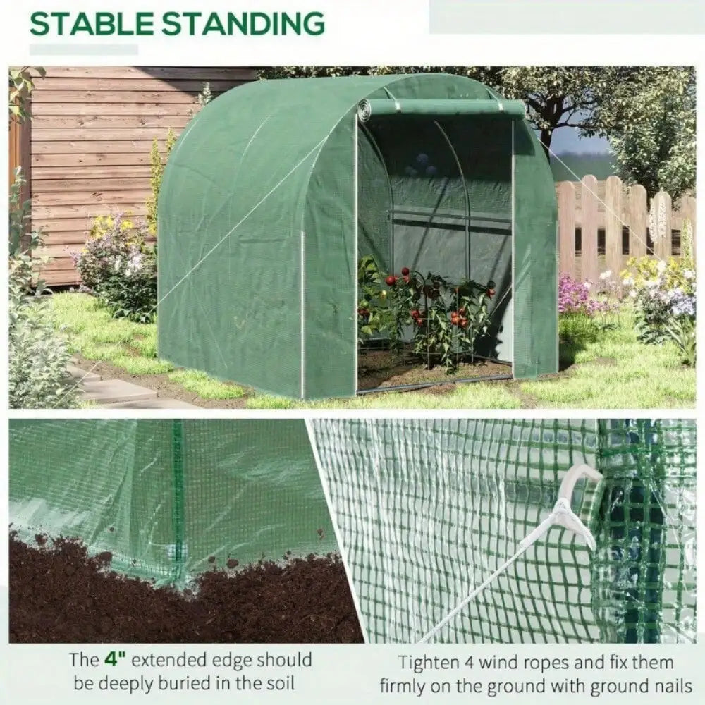 , Portable Fast Set-up Green House ,6.5' x 6.5' x 6.5' Green