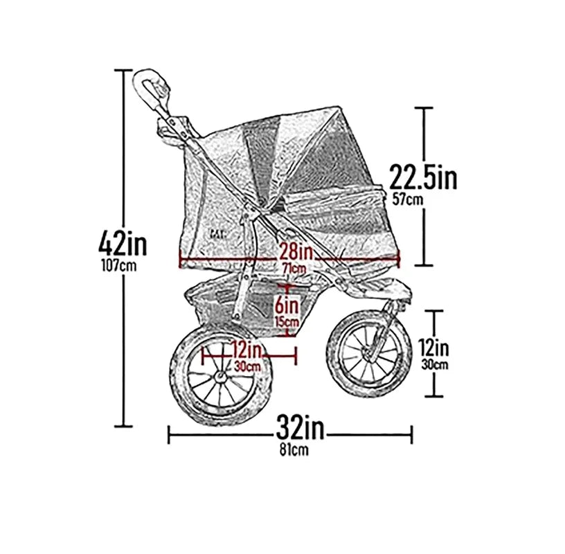 Pet Stroller for Cats/Dogs