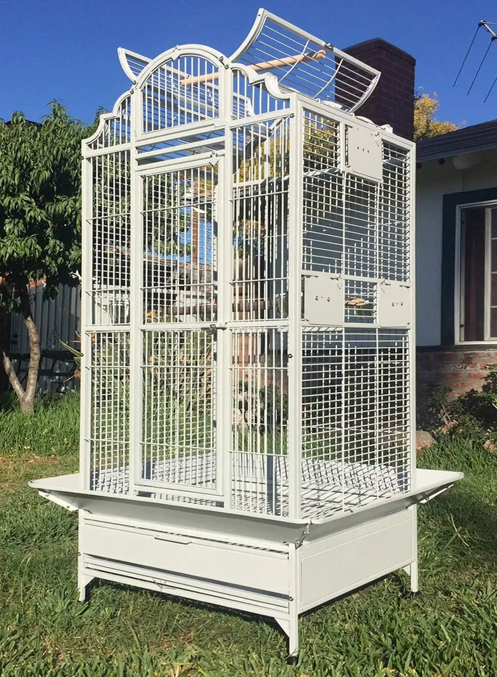 Large Stylish Play Dome Top bird Cage Including Stand