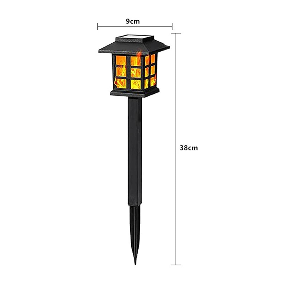 2/4 pcs 10LEDS Solar Flame Torch Light Flickering